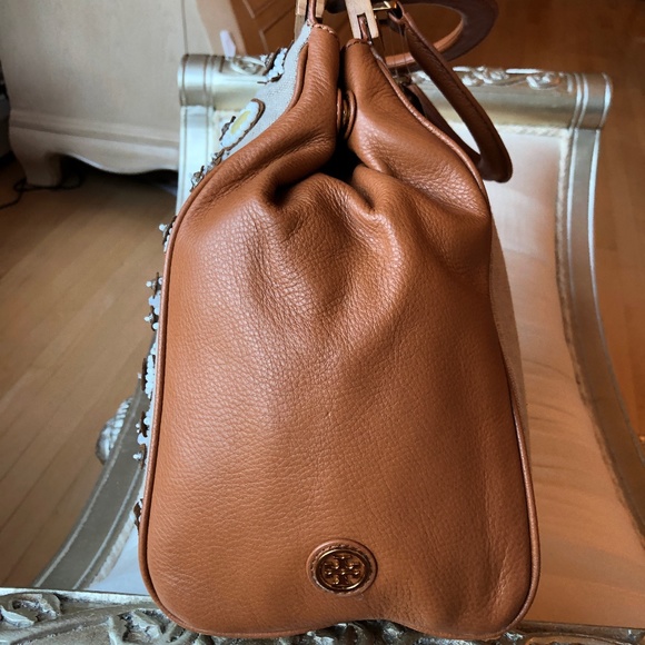 🎉2xHP🎉Tory Burch RARE Mirrored Attersee Satchel - Picture 8 of 16